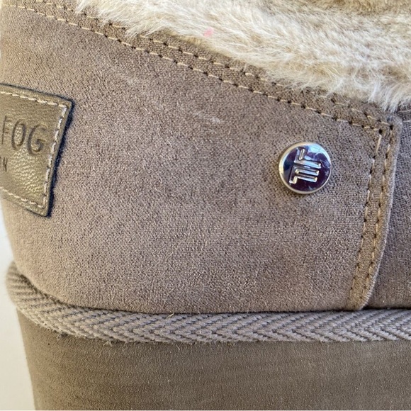 Women's London Fog LFW-Cozy Taupe
Beige Fur Collared Ankle Boots Size 6 - Picture 16 of 16